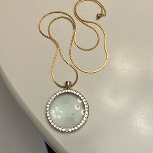 Vintage Magnifier Glass Necklace